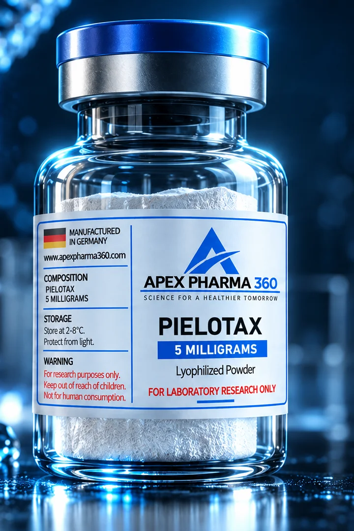 Apex Pharma 360® educational vial visualization labeled Pielotax